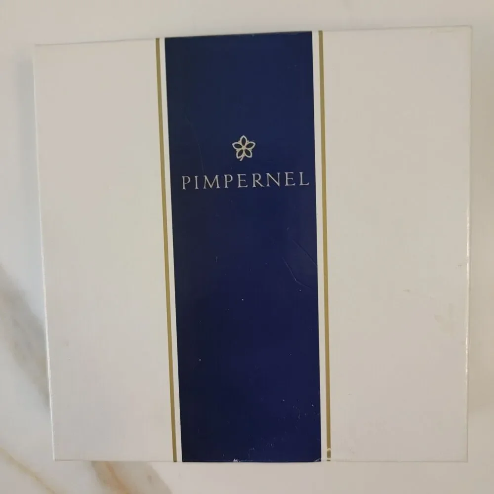 Pimpernel CANDY STICKS 6 Set Vintage Christmas Themed Cork Backed Wood Coasters